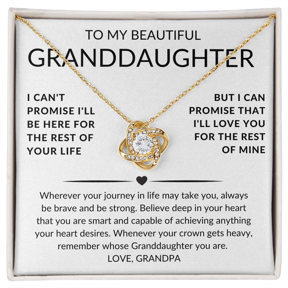 Love Knot Necklace Gorgeous Gift for Your Grand Daughter