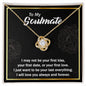 My Soulmate Love You Always & Forever Love knot Necklace