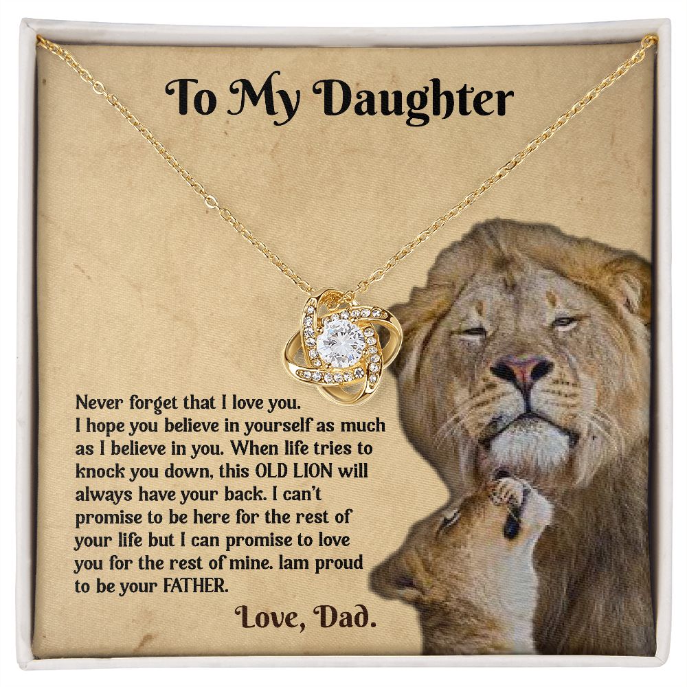 Love Knot Necklace Gift for Daughter