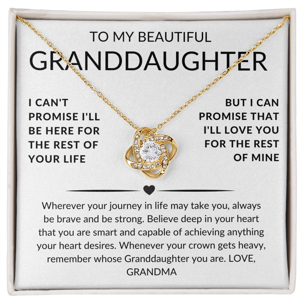 Love Knot Necklace Granddaughter Gift