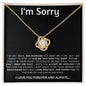 "Heartfelt Apology Necklace Gifts for Wives: Say Sorry with Style"