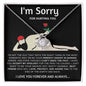 I'M Sorry For Hurting You Flower Love Knot Necklace