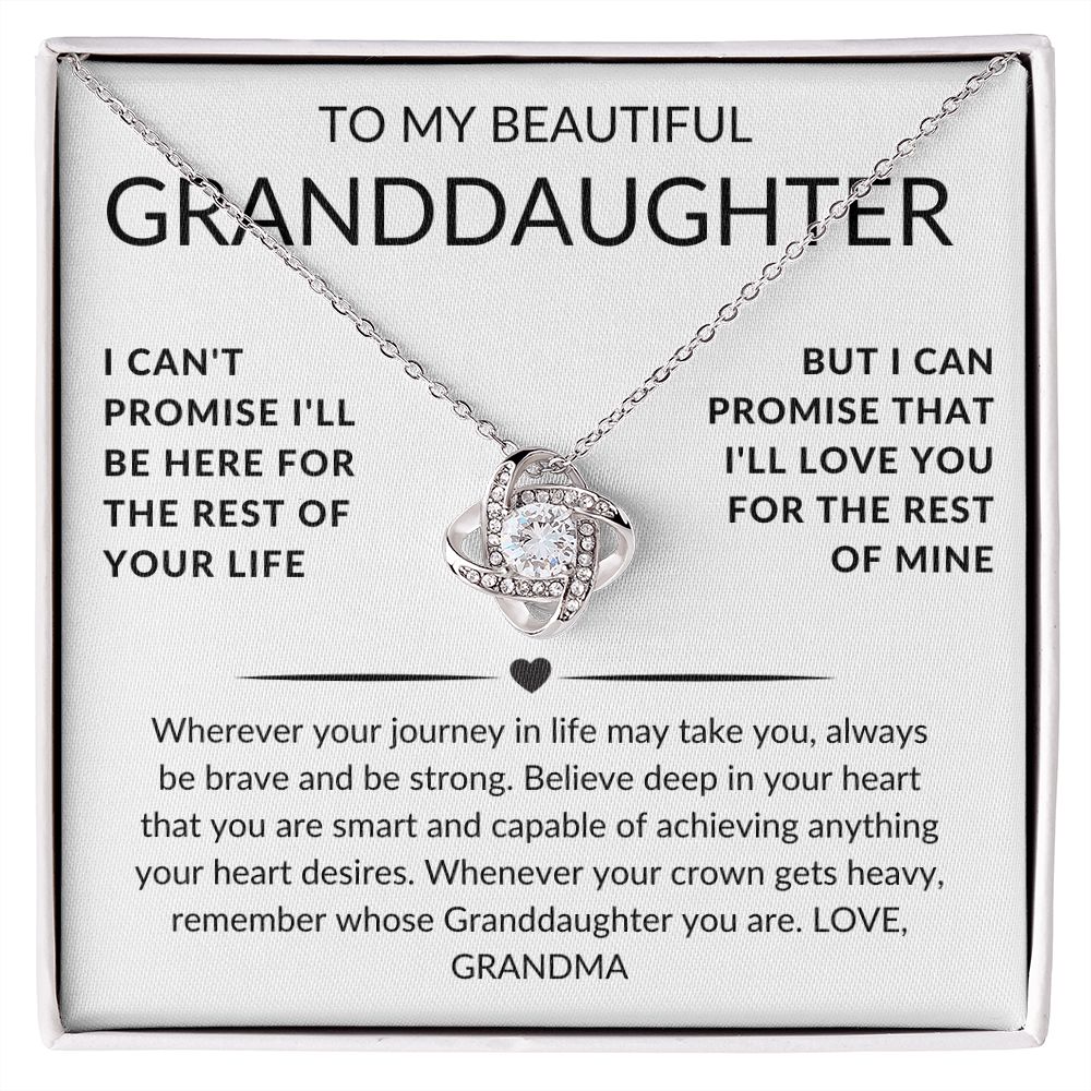 Love Knot Necklace Granddaughter Gift