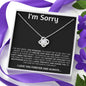 "Heartfelt Apology Necklace Gifts for Wives: Say Sorry with Style"