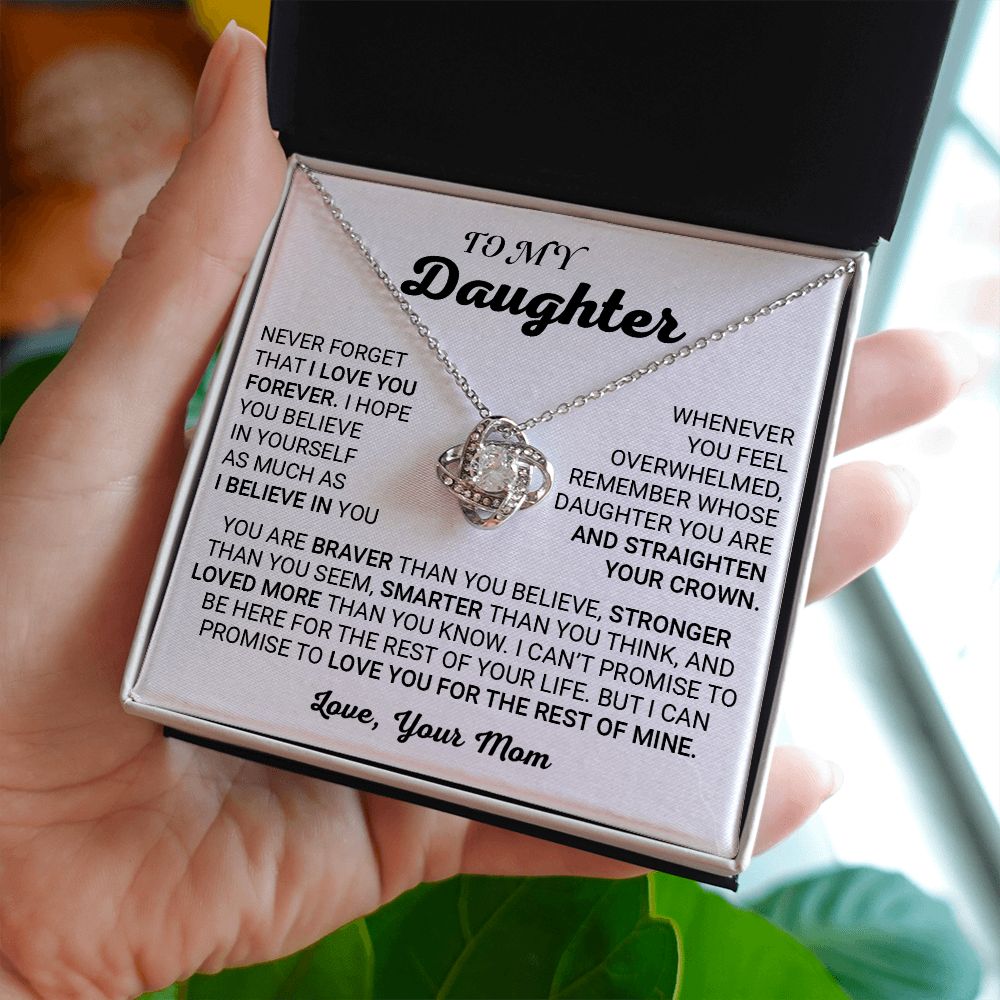 TO MY DAUGHTER (LOVE KNOT NECKLACE)