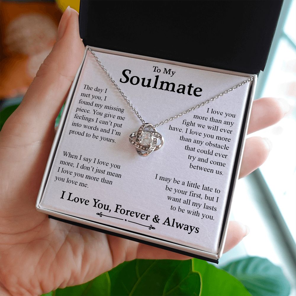 My Soulmate | My Missing Piece - Love Knot Necklace