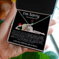 I'M Sorry For Hurting You Flower Love Knot Necklace