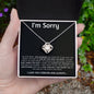 "Heartfelt Apology Necklace Gifts for Wives: Say Sorry with Style"