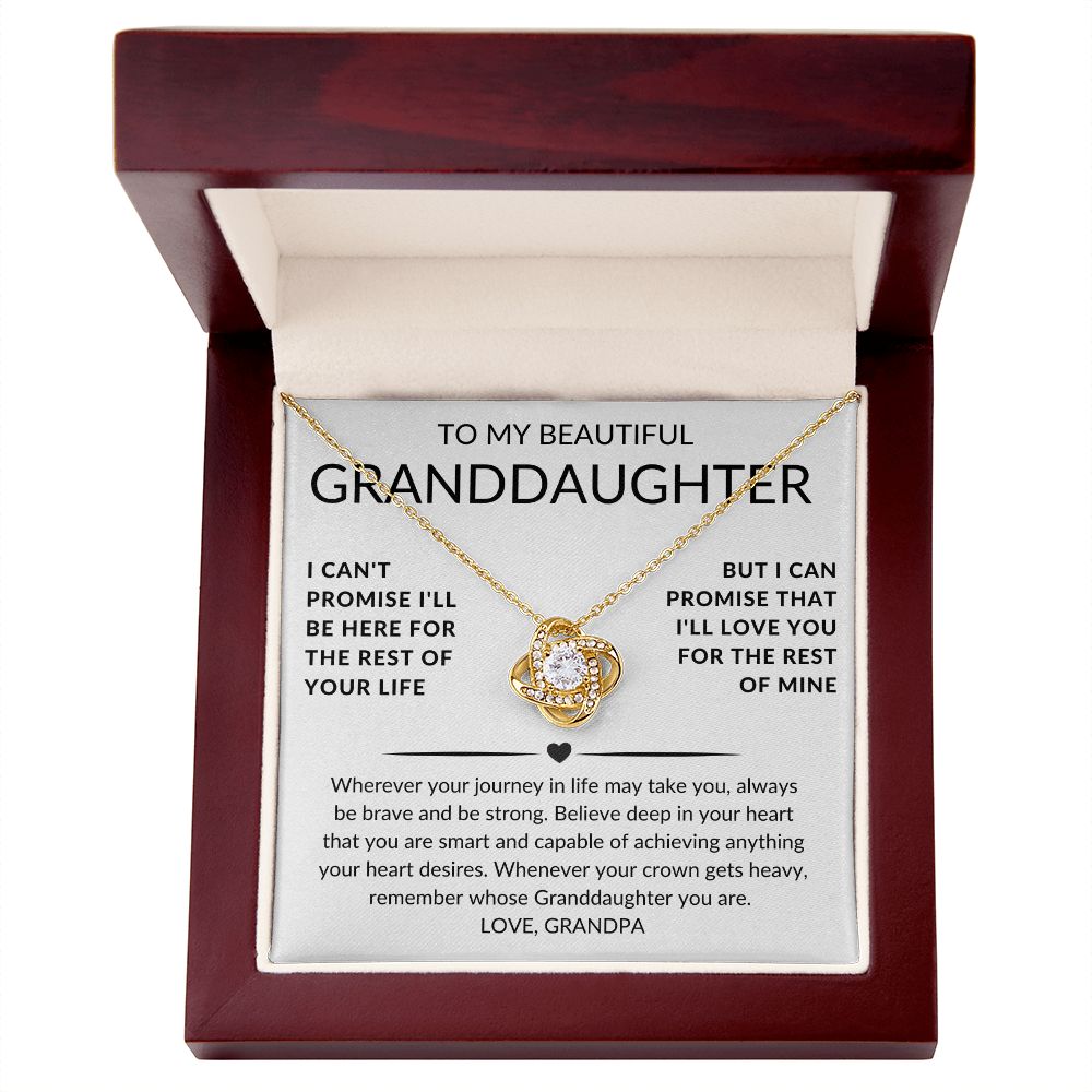 Love Knot Necklace Gorgeous Gift for Your Grand Daughter
