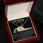 I'M Sorry For Hurting You Flower Love Knot Necklace