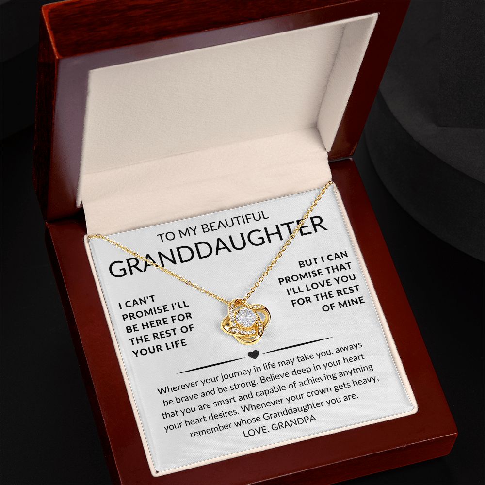 Love Knot Necklace Gorgeous Gift for Your Grand Daughter