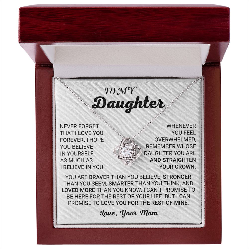 TO MY DAUGHTER (LOVE KNOT NECKLACE)
