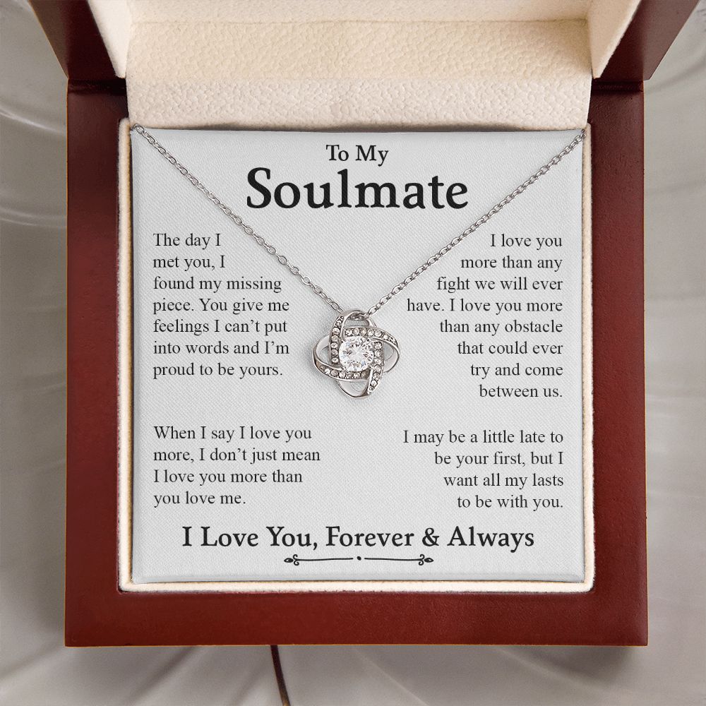 My Soulmate | My Missing Piece - Love Knot Necklace