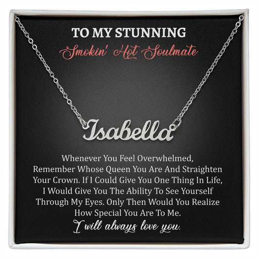 Personalise Name Necklace For Your Smoking Hot Soulmate