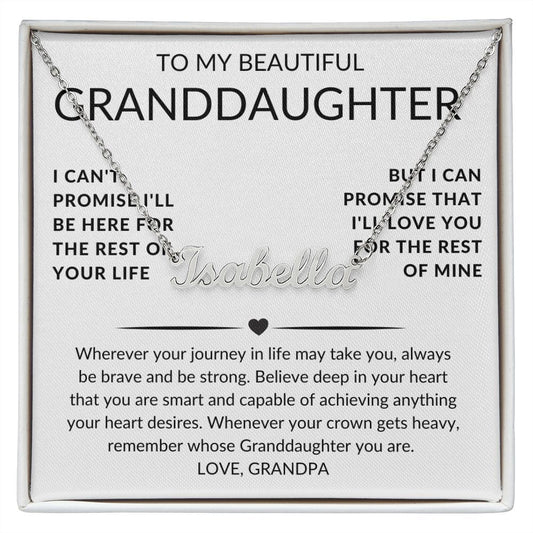 Personalize Name Necklace for your Grand Daughter