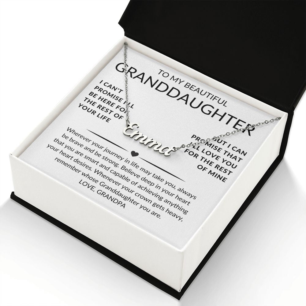 Personalize Name Necklace for your Grand Daughter