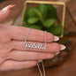 Personalize Name Necklace with Message Card For Mom