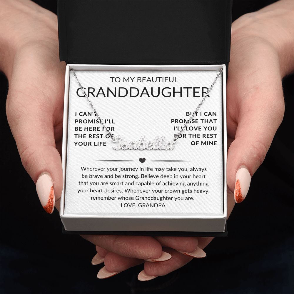 Personalize Name Necklace for your Grand Daughter