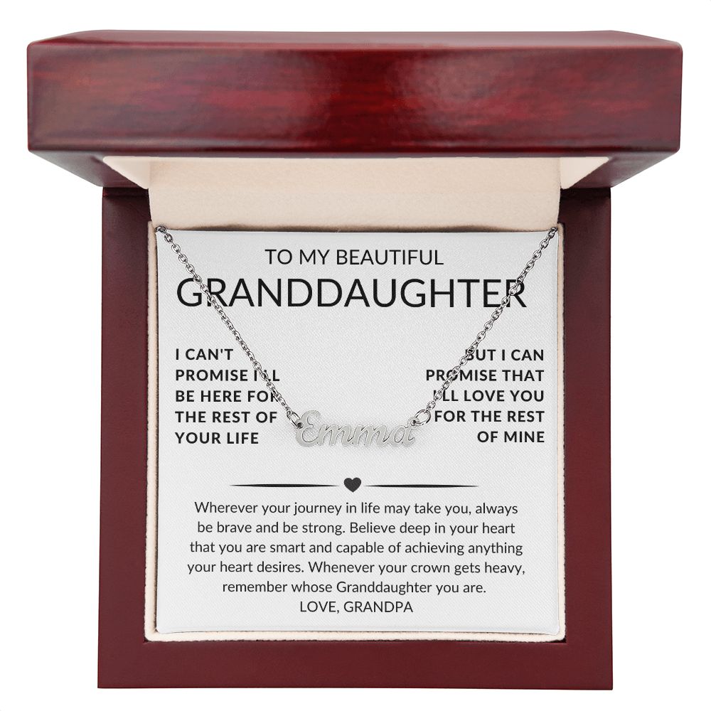 Personalize Name Necklace for your Grand Daughter