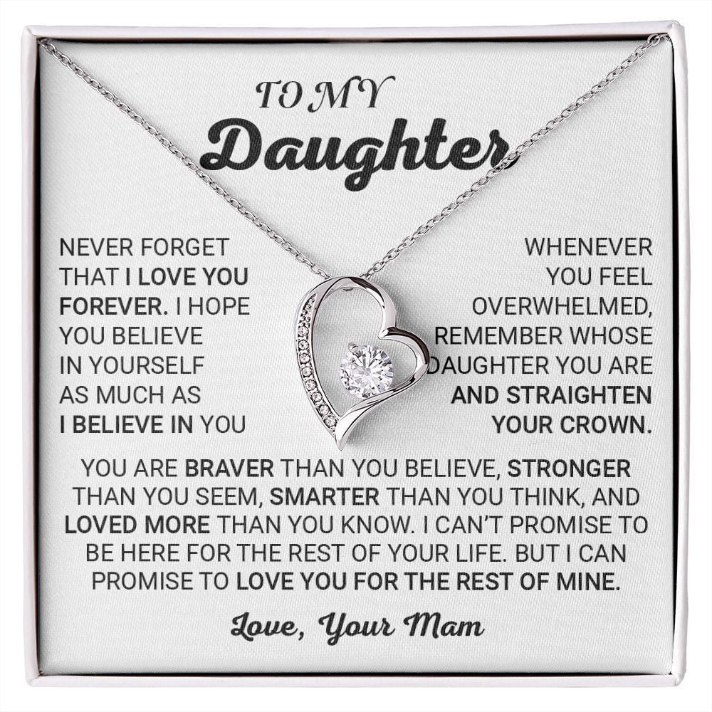 TO MY DAUGHTER (FOREVER KNOT NECKLACE)