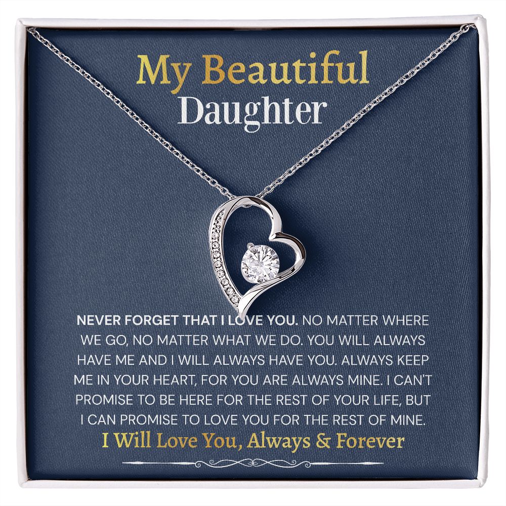 Forever Love Necklace Gift to Daughter
