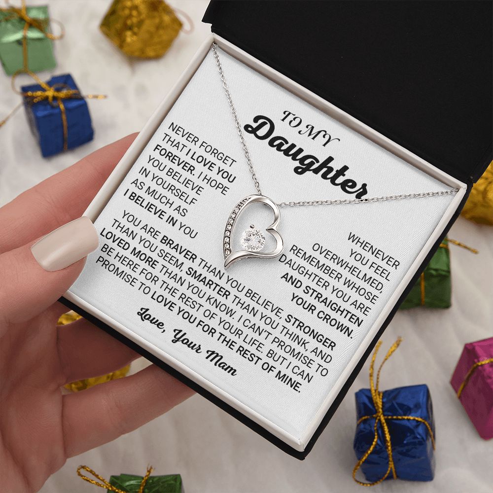 TO MY DAUGHTER (FOREVER KNOT NECKLACE)