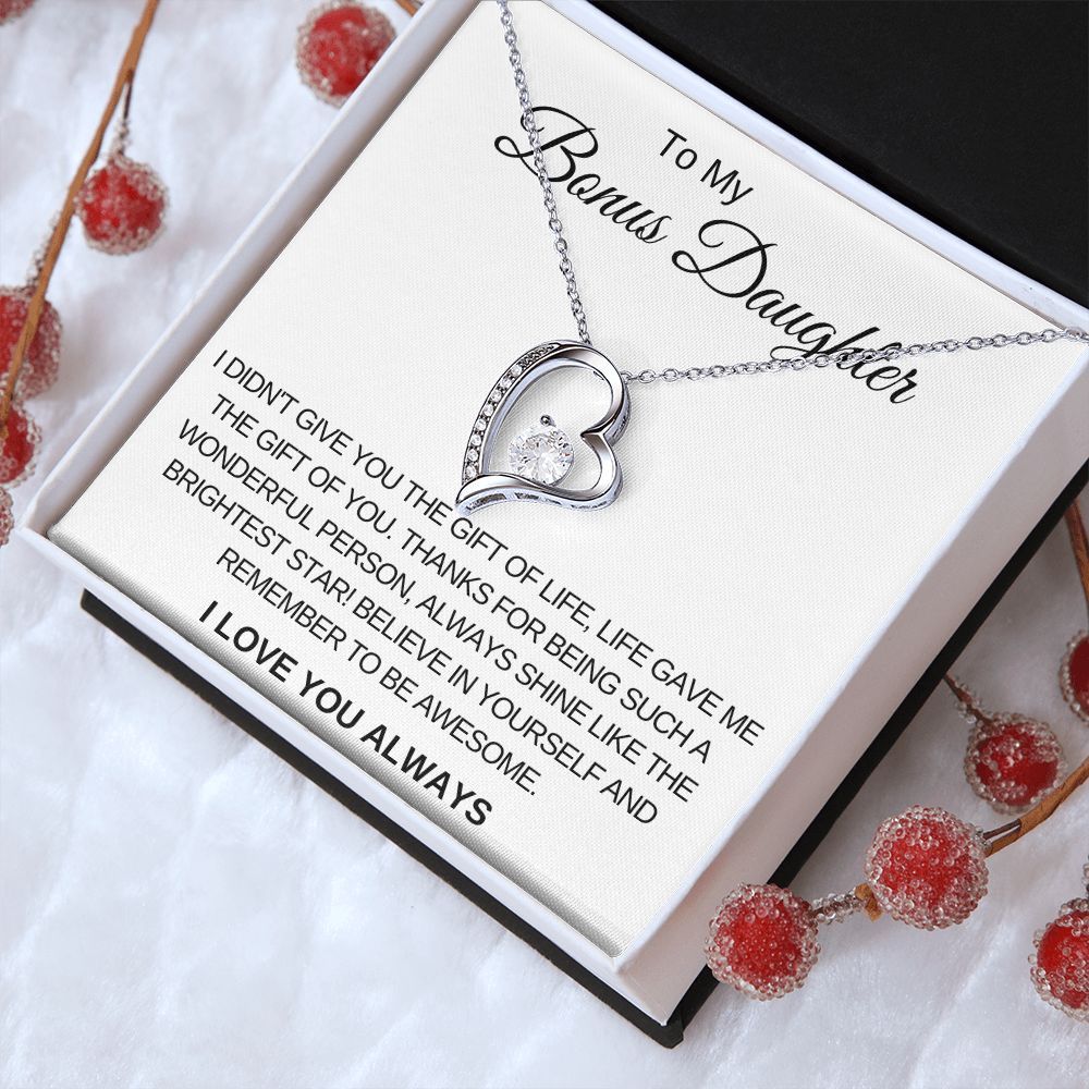 Forever Love Necklace for Bonus Daughter