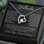 "Heartfelt Soulmate Necklace with Custom Love Message Card - Romantic Gift Idea"