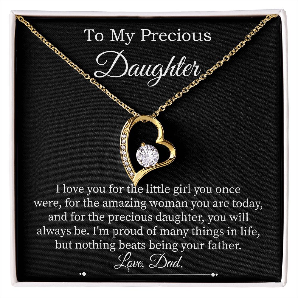 Forever Love Necklace For Precious Daughter