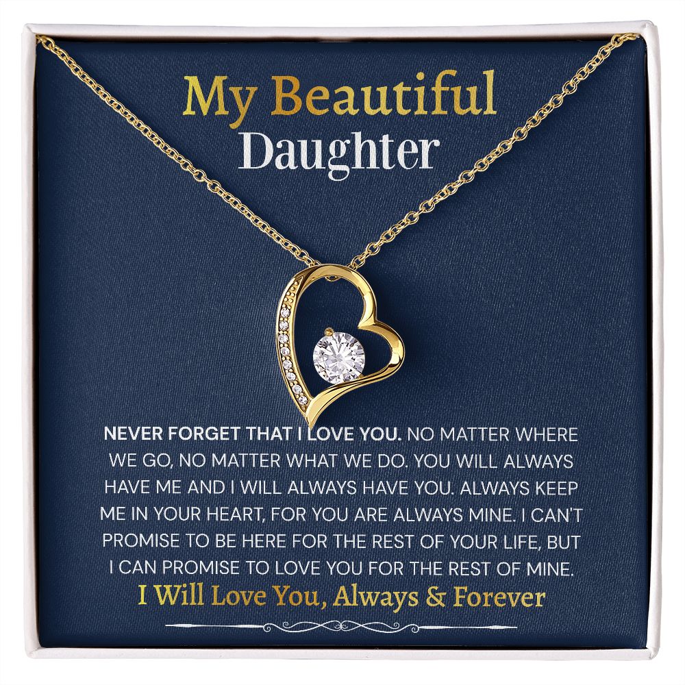 Forever Love Necklace Gift to Daughter