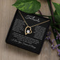 "Heartfelt Soulmate Necklace with Custom Love Message Card - Romantic Gift Idea"