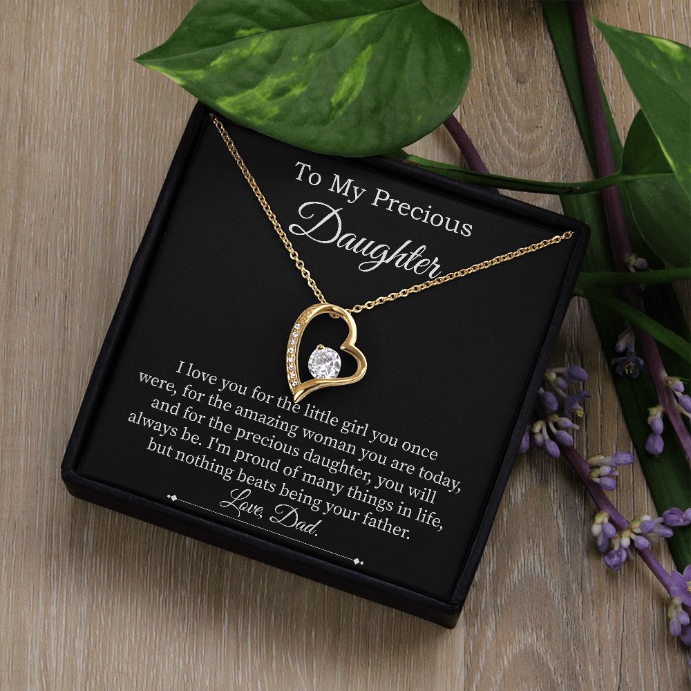 Forever Love Necklace For Precious Daughter