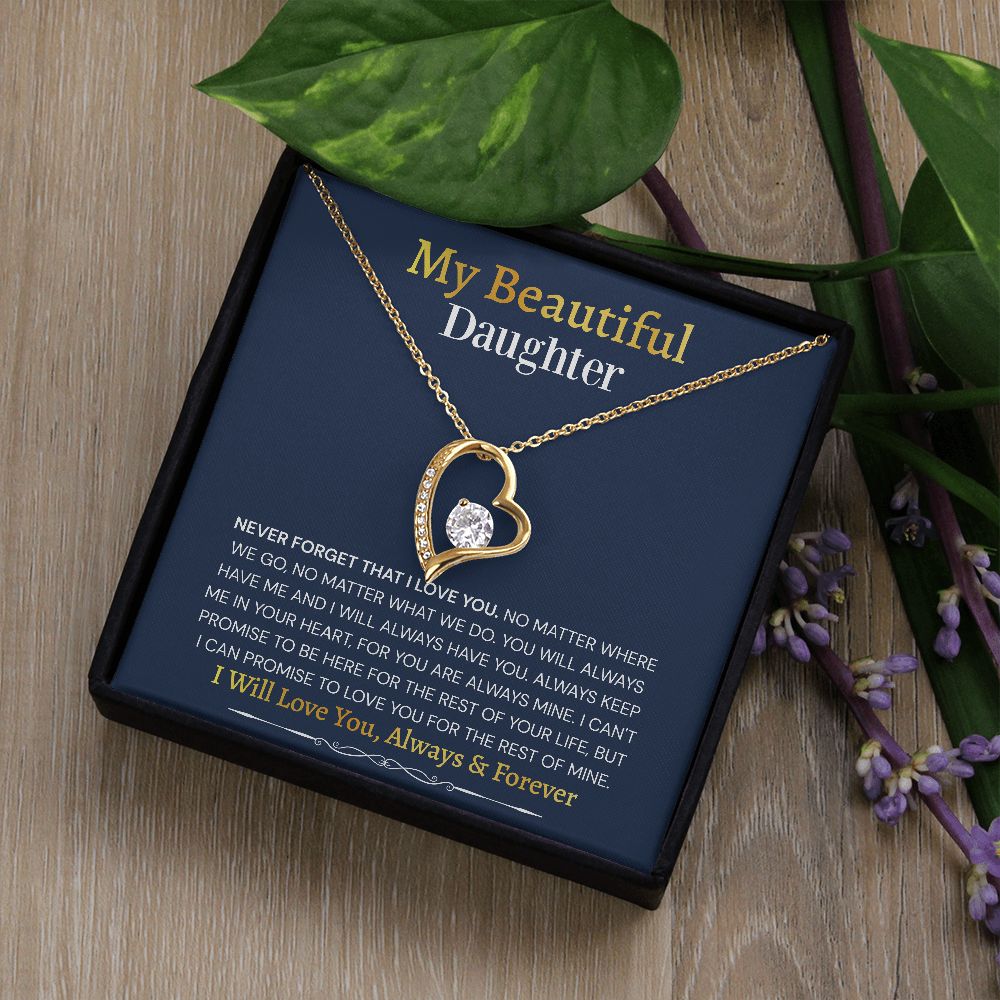 Forever Love Necklace Gift to Daughter