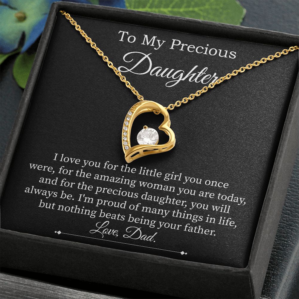 Forever Love Necklace For Precious Daughter