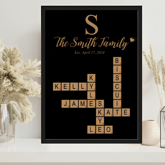 Custom Family Name Crossword Puzzle