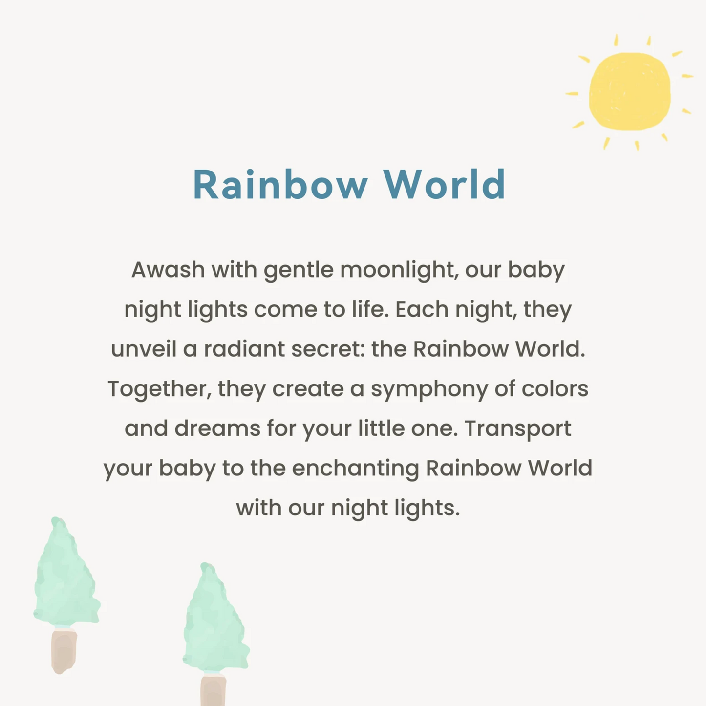 Custom baby rainbow night light featuring their name and birth date, baby room decor, bedside lamps, christening gifts, birth gifts
