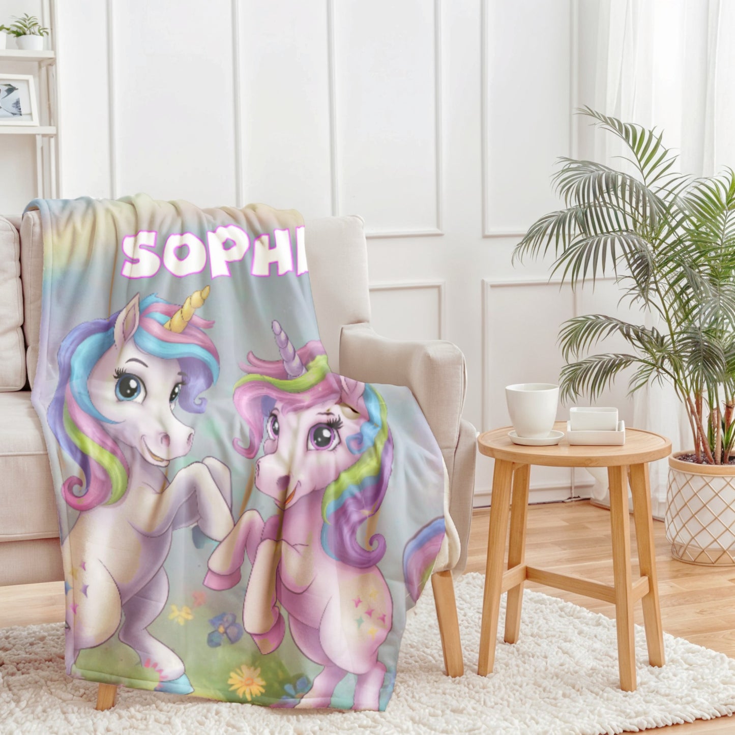 Personalized Blanket, Custom Unicorn Blanket, Unicorn Gifts