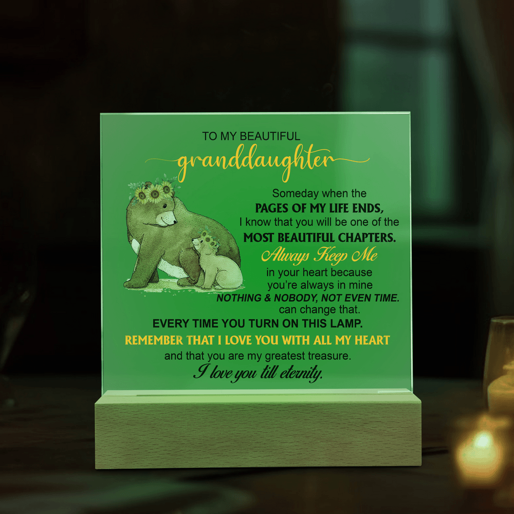 (ALMOST SOLD OUT) Keepsake Gift for Granddaughter - Night Lamp of Love