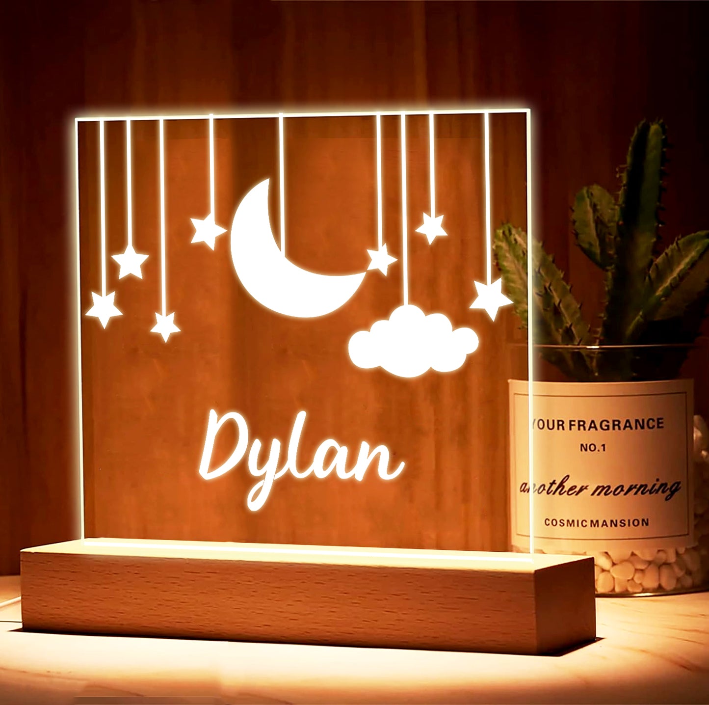Personalized baby night light, Kids Night Light with name, Baby Room Decor, Baby Shower Gift, Baby Bedside Lamp, Baptism Gift