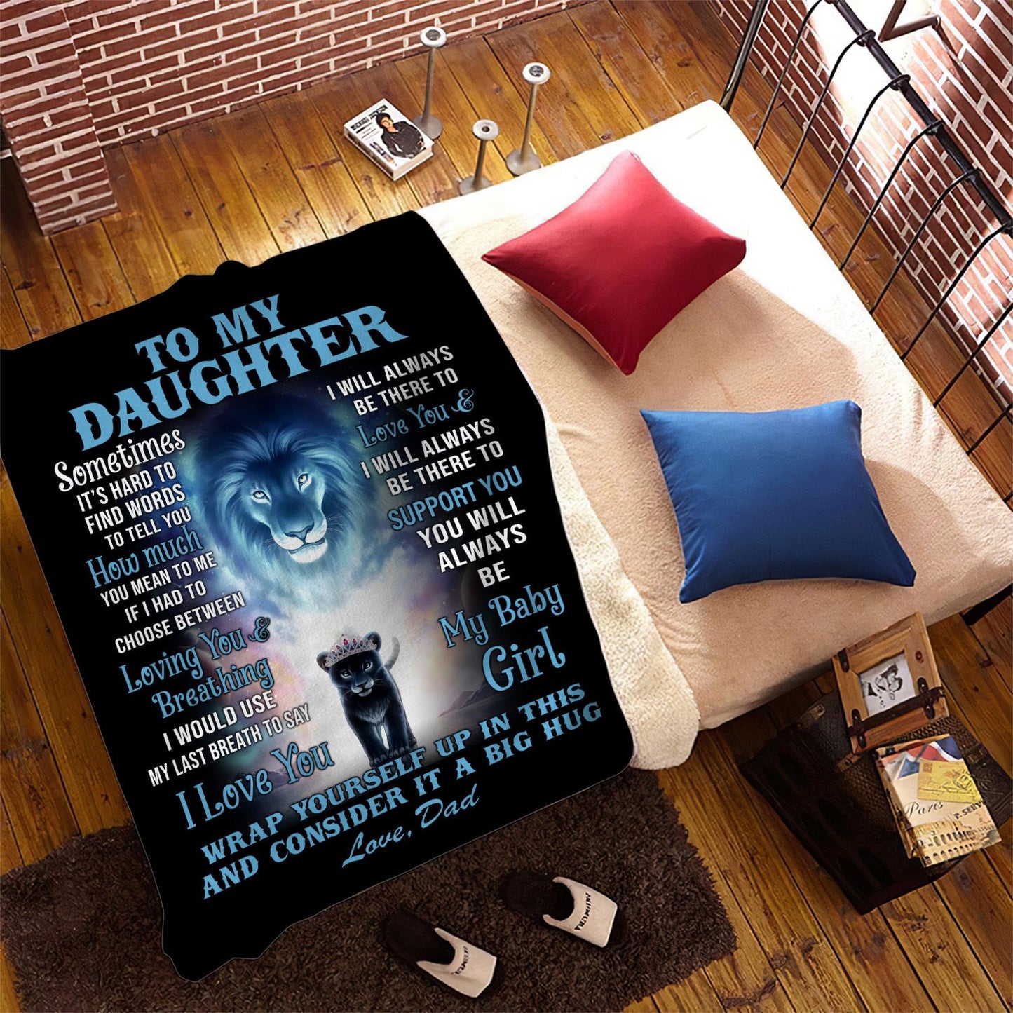 To My Daughter Blanket  From Dad