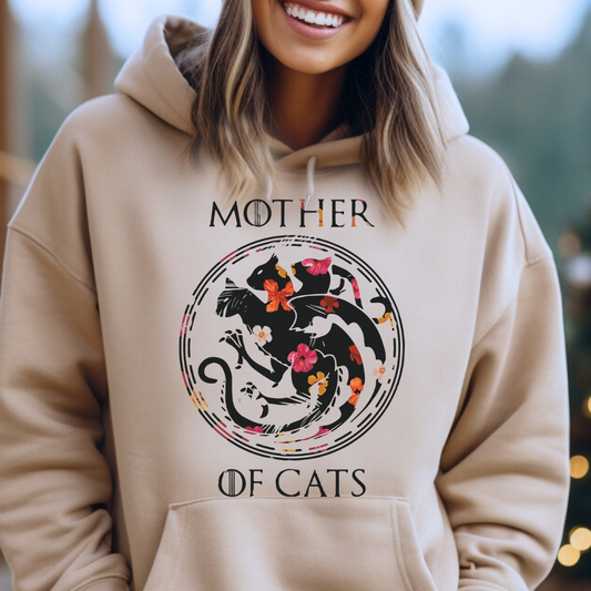 Mother Of Cats Pullover Hoodie