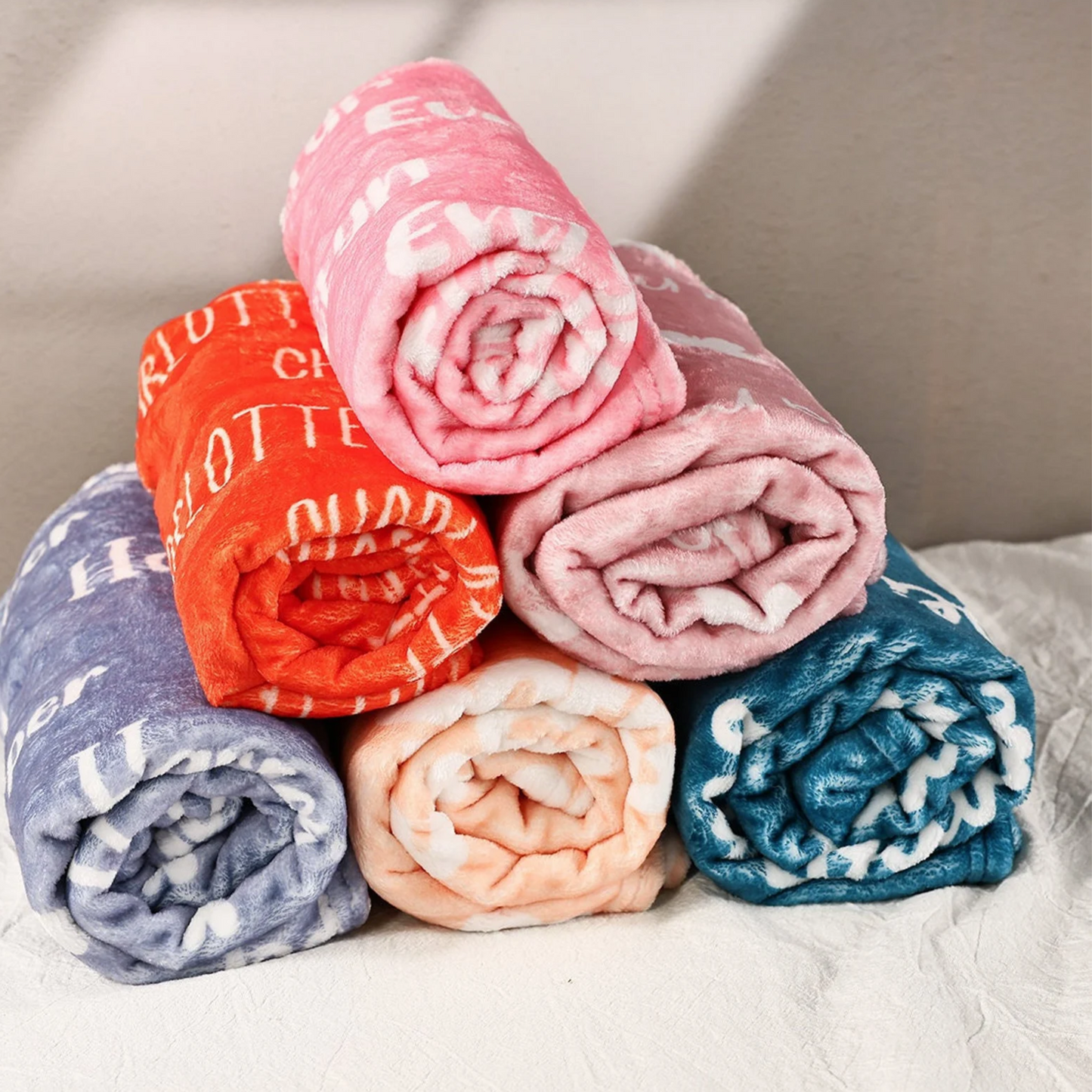 Personalized Sherpa Name Lovely Kid Blanket