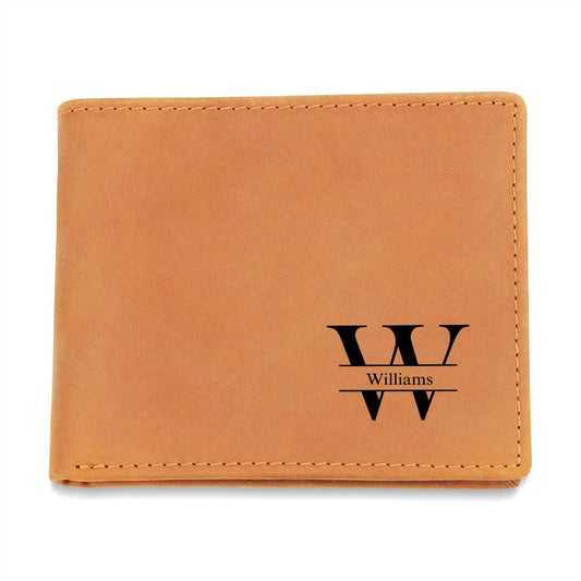 Personalized Monogram Wallet With Free Customized Wallet Insert