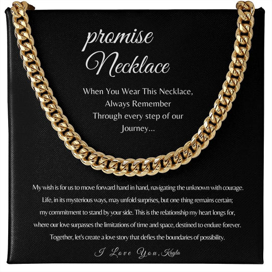 Personalized Gifts For Him, Unique Boyfriend Gift, Boyfriend Promise Necklace, Boyfriend Birthday Gift, Boyfriend I 1st Anniversary Gift 2