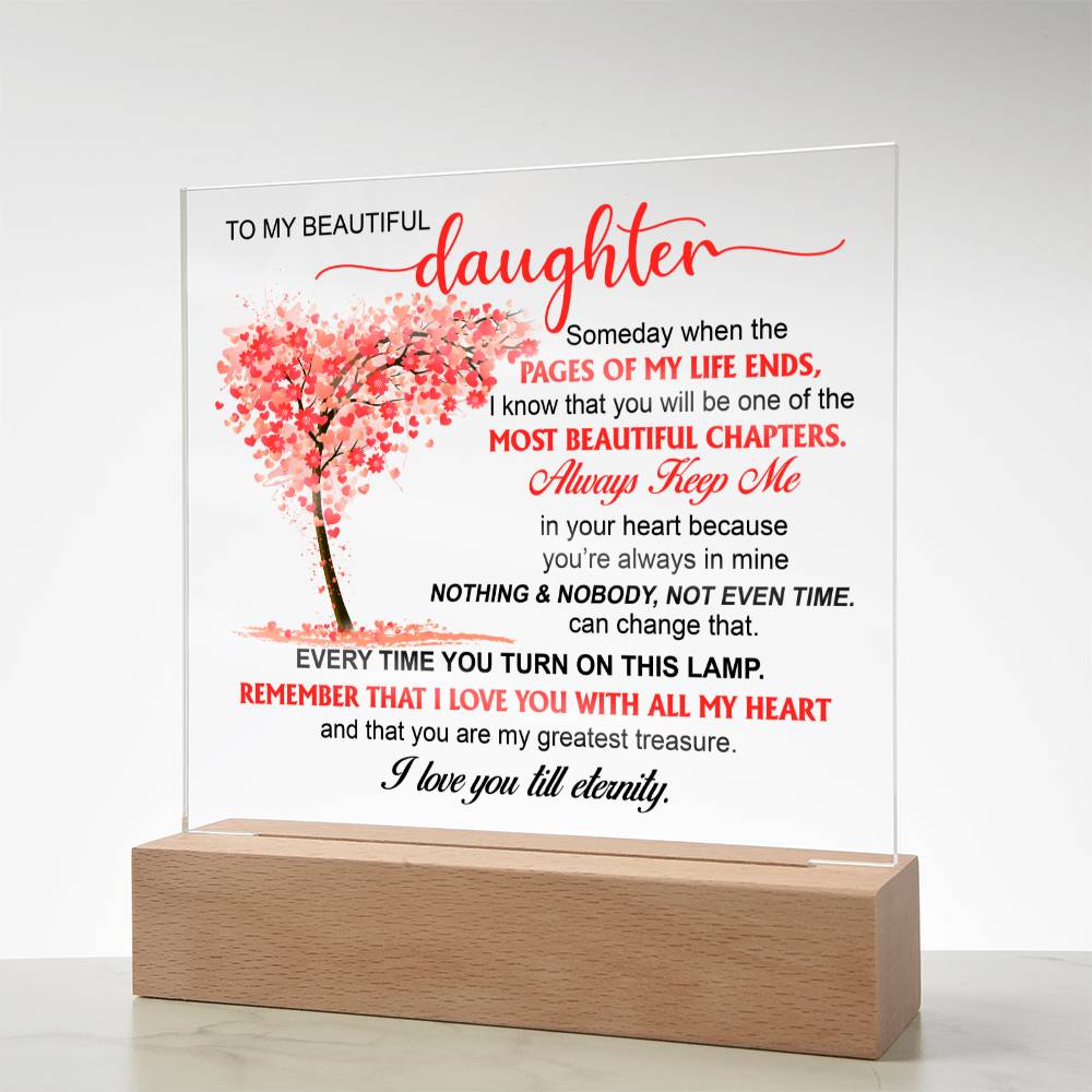 (ALMOST SOLD OUT) Keepsake Gift for Daughter - Night Lamp of Love