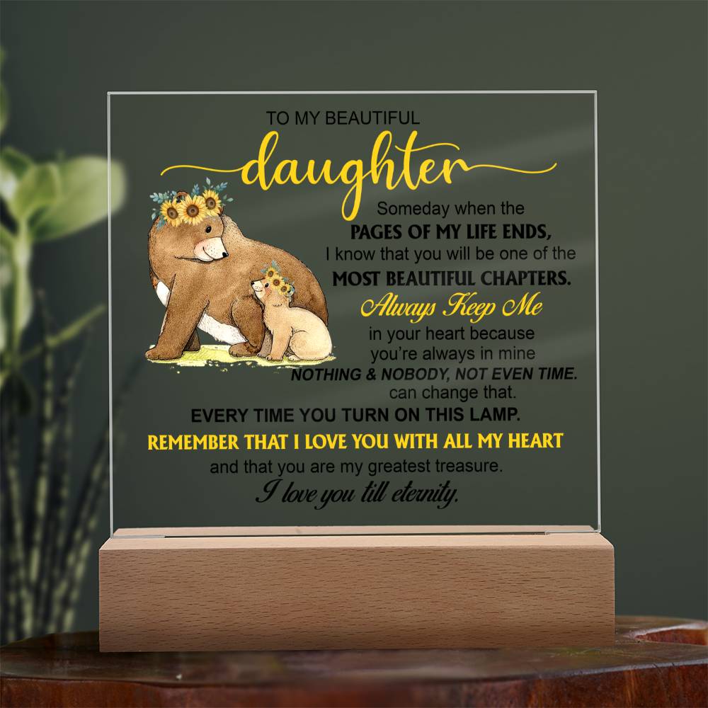 (ALMOST SOLD OUT) Keepsake Gift for Daughter - Night Lamp of Love