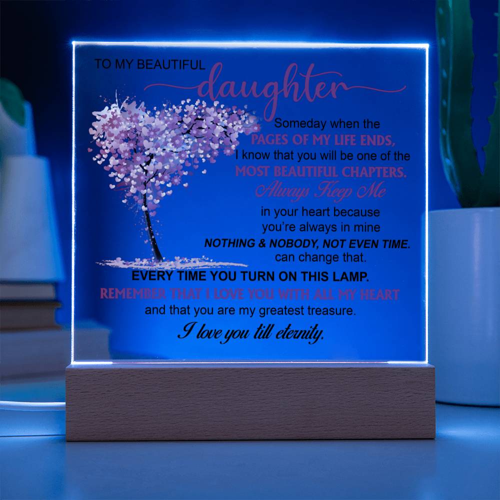 (ALMOST SOLD OUT) Keepsake Gift for Daughter - Night Lamp of Love