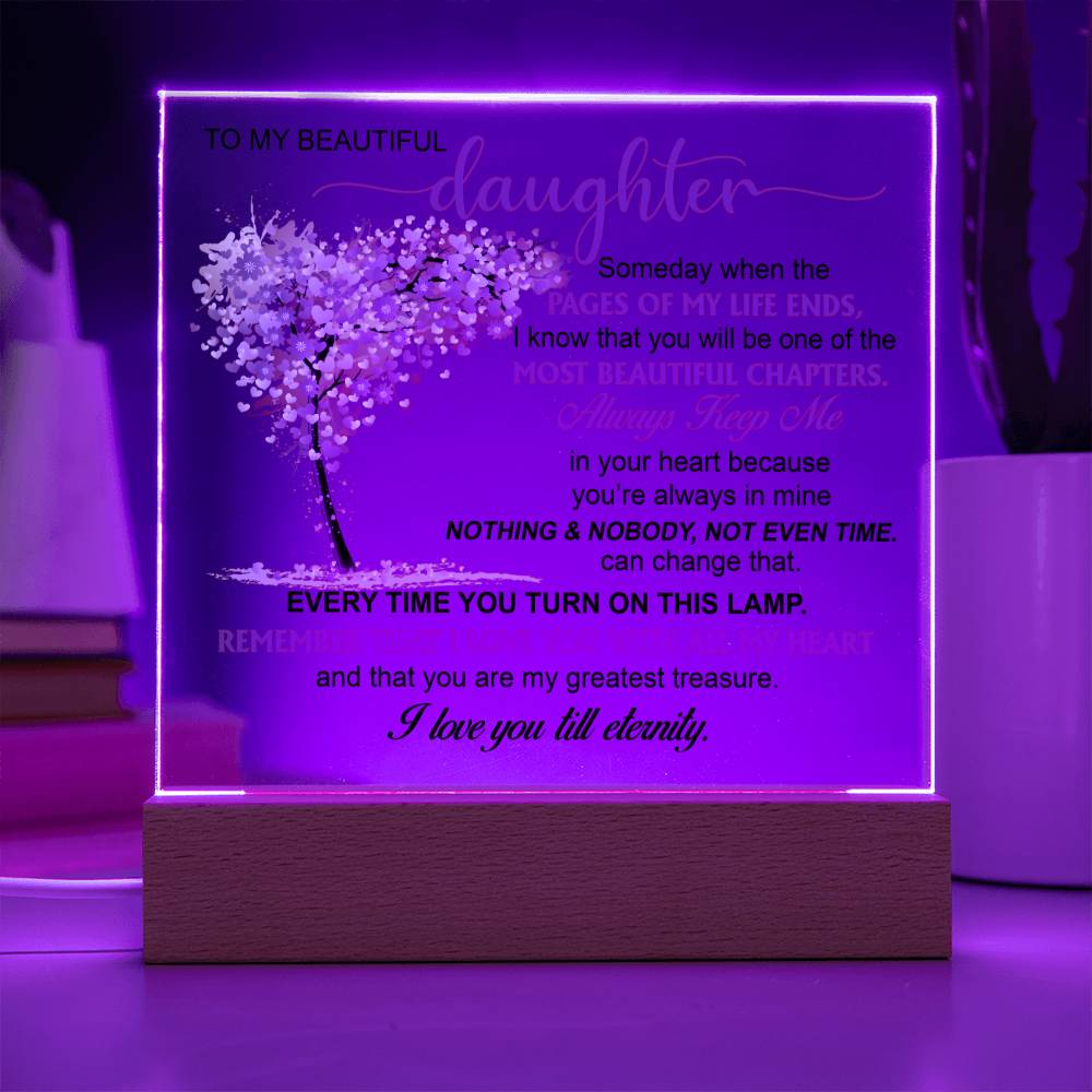 (ALMOST SOLD OUT) Keepsake Gift for Daughter - Night Lamp of Love
