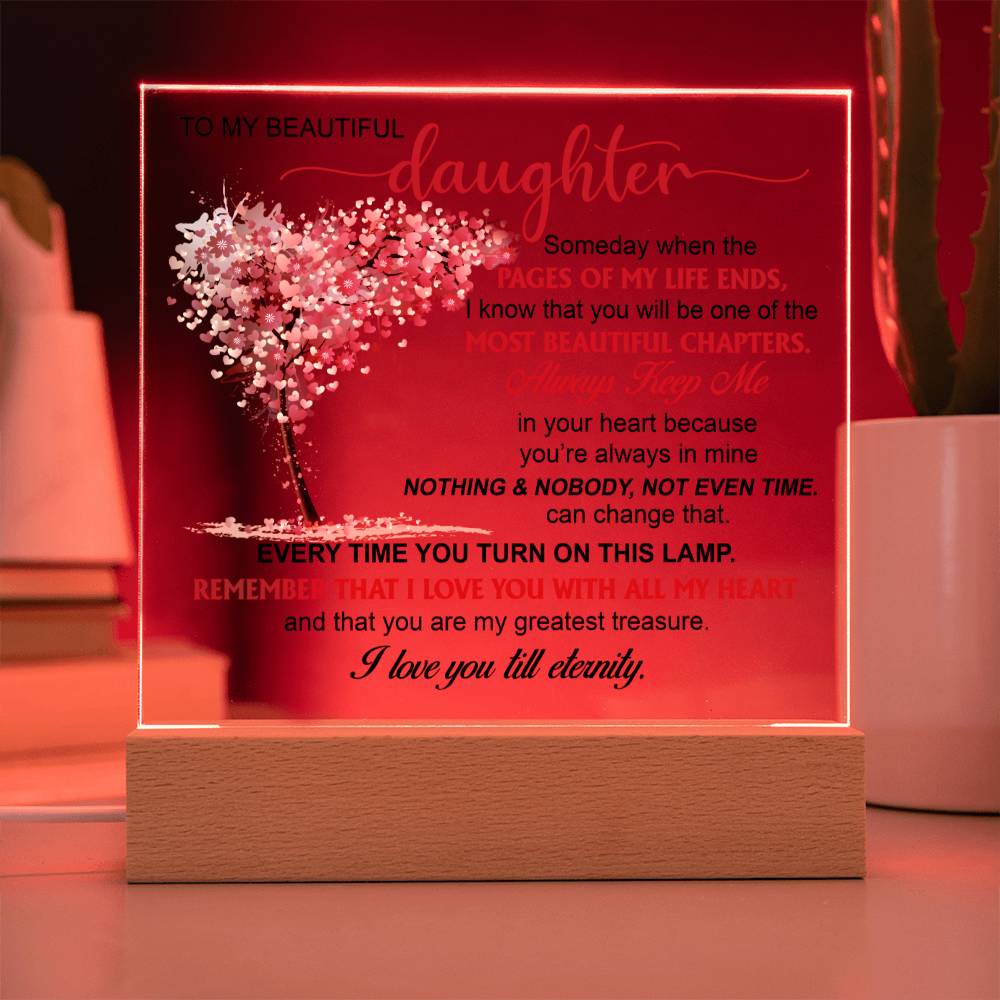 (ALMOST SOLD OUT) Keepsake Gift for Daughter - Night Lamp of Love