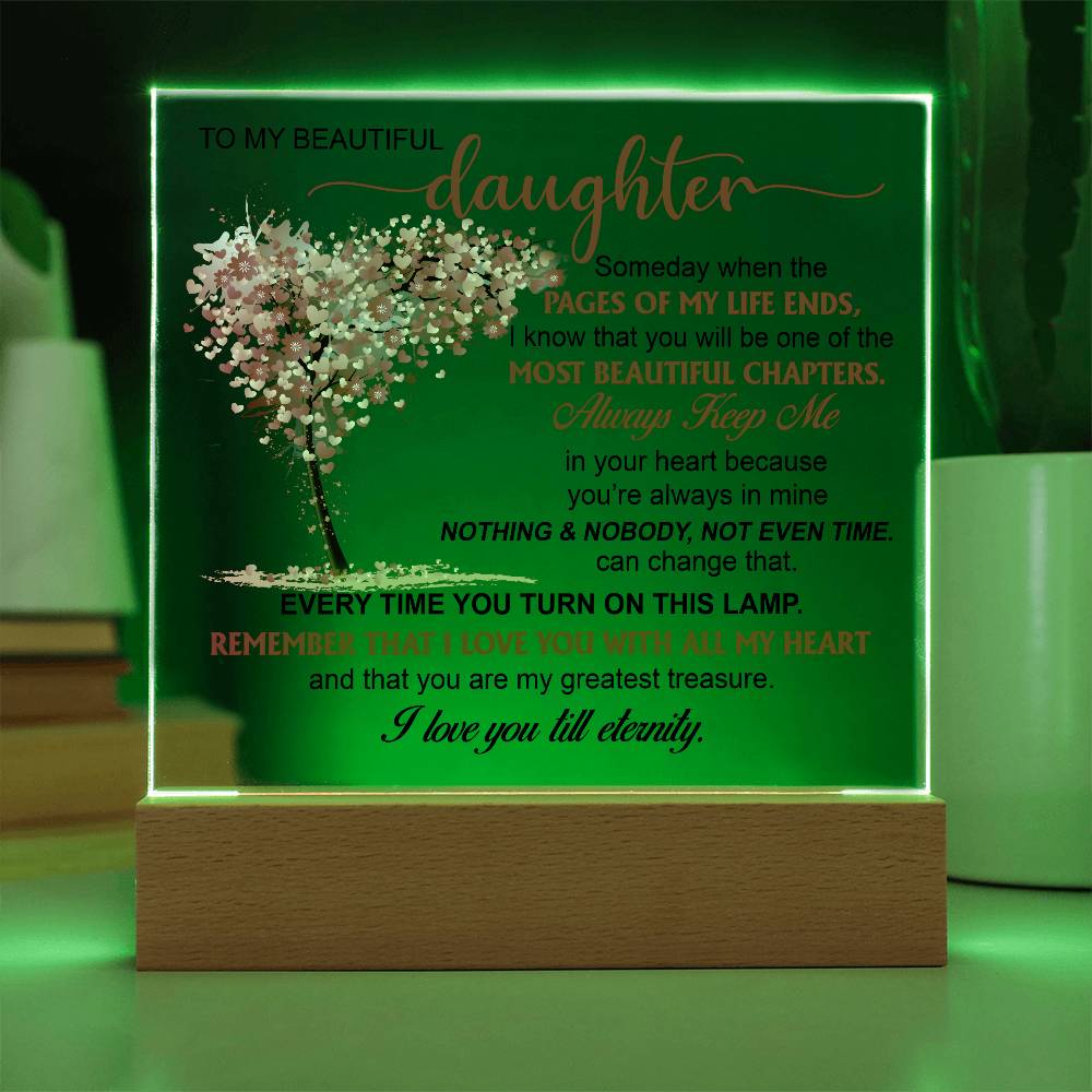 (ALMOST SOLD OUT) Keepsake Gift for Daughter - Night Lamp of Love